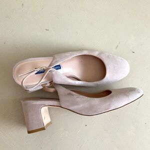 Stuart Weitzman Suede Leather Slingback Nude Sandals Size 7